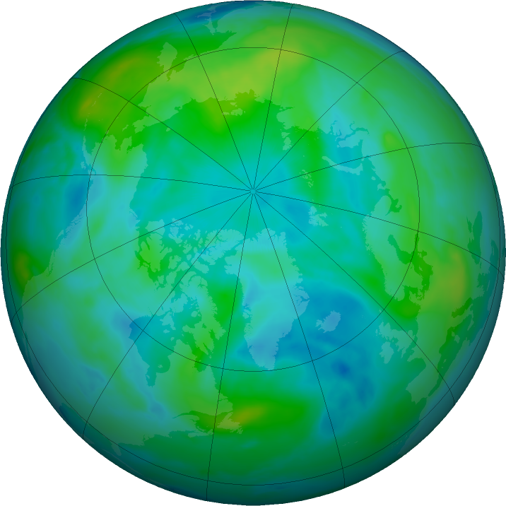 Arctic ozone map for 18 September 2022